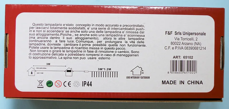 Catene di illuminazione «1) 256L LED TENDA A PIOGGIA; 2) 240L LED TENDA A PIOGGIA» — foto 2 dell'alert A12/00458/20