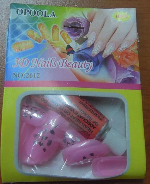Chiodi falsi con colla «1. 3D Nails Beauty 2. NAIL ART – Meijiaer child boutique fake nails» — foto 2 dell'alert A12/1348/14