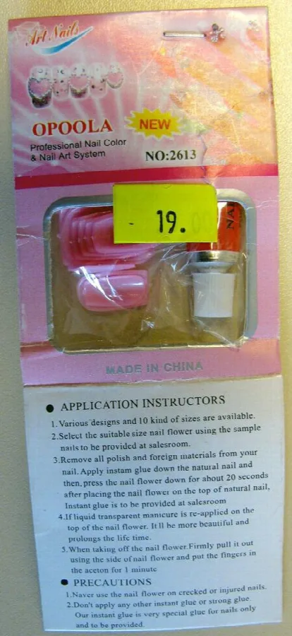 Unghie false &amp; #13; &amp; #13; «1. – 5.: Art Nails Professional Nail Color &amp; Nail Art System» — foto 3 dell'alert A12/1301/12