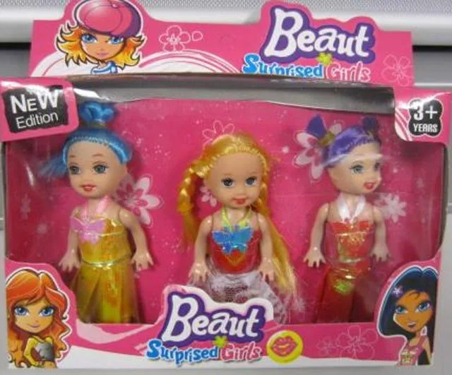 Bambole di plastica «1) Beaut surprised girls 2) Belle top style» (1) Unknown  2) Unknown)
