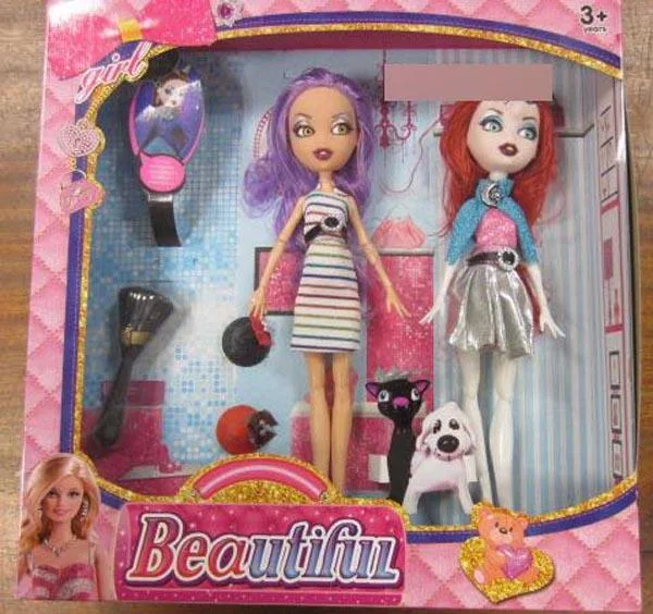 Bambole di plastica «1.) Beautiful, 2.) Modern Happy» (Unknown)