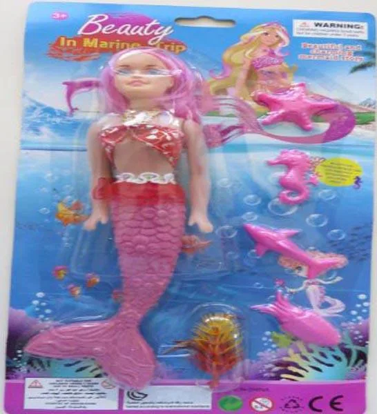 Bambola di plastica «1) Beauty In Marine Trip, 2) Rejoice baby Mermaid, 3) Xinbeier» (Samefa)