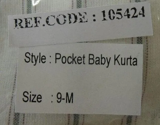 Camicetta per bambini, tuta e vestito da bambino «1. Blouse style: Pocket Baby Kurta; 2. Romper style: Quilted Baby Rumper; 3. Dress style…» — foto 4 dell'alert A12/0055/14