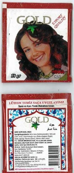 Prodotto per la colorazione dei capelli «1.) Chestnut Henna, 2.) Red Henna 3.) Black Henna» — foto 4 dell'alert A12/0469/17