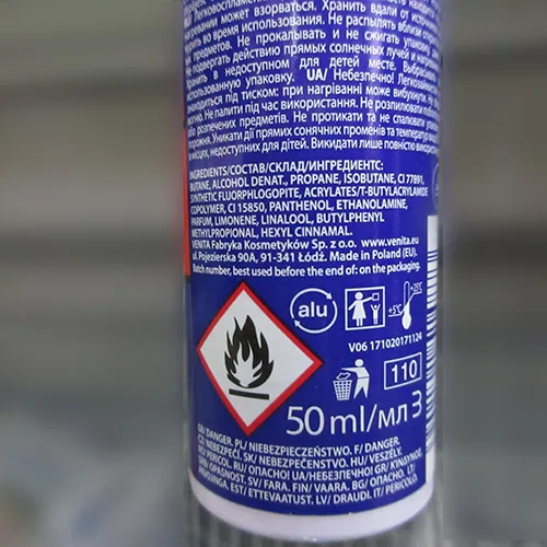 Spray per capelli «1-DAY COLOR» — foto 4 dell'alert SR/00107/26