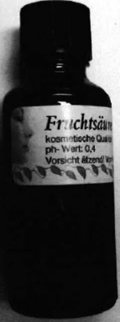 Prodotti per peeling «1. Fruchtsäure (fruit acid) 80%; 2. Glycolsäure - Fruchtsäure (Glycolic acid – fruit aci…» — foto 2 dell'alert A12/1739/14