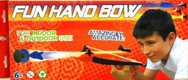 Giochi con freccette di aspirazione «1) Fun Blow Pipe; 2) Fun Hand Bow; 3) Stealth Sucker Darts» (Petron)