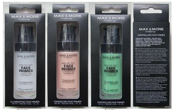 Primer del viso «1) Illuminating Face Primer, 2) Concealing Face Primer, 3) Controlling Face Primer» — foto 1 dell'alert A11/0049/17