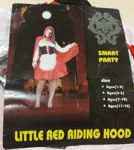 Costumi fantasia-vestiti «1) Little Red Riding Hood  2) Ninja Niño (Little Ninja)» (Smart Party)