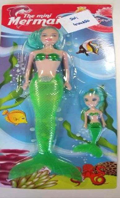 Bambola di plastica «1. Mermaid  2.The Mini Mermaid» (Samefa)