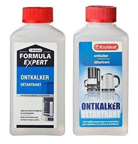 Prodotto di decalcificazione «1) Ontkalker Detartrant; 2) Formula Expert Ontkalker» (Kruidvat)