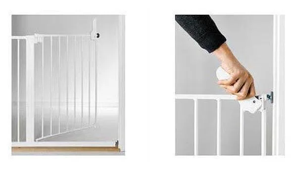 Cancello di sicurezza per bambini «1. PATRULL KLÄMMA; 2. PATRULL SMIDIG» (Ikea)