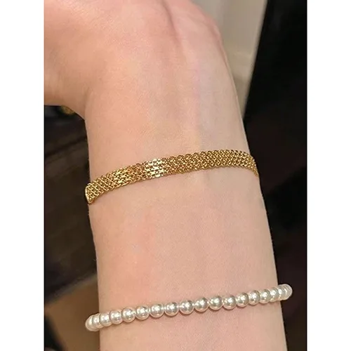 Bracciale «1 pièce Bracelet métallique tressé pour femmes, mode élégante, polyvalente, sexy pour so…» — foto 2 dell'alert SR/03965/25