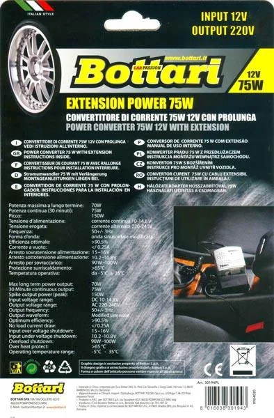 Inverter di potenza «1. Power 75W 2. Extension Power 75W» — foto 5 dell'alert A12/1157/15