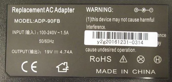 Alimentatore per computer «1) Power adapter 2) Replacement AC Adapter» — foto 5 dell'alert A12/1308/17
