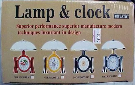 1.Reading Lamp, 2.Clock & Lamp, 3.Lamp & Clock. — foto 4 dell'alert 0501/06