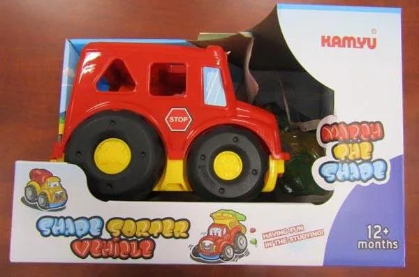 Giocattolo didattico in plastica «1.) Shape Sorter Vehicle; 2.) Shape Sorter Choochoo» — foto 3 dell'alert A12/1761/16