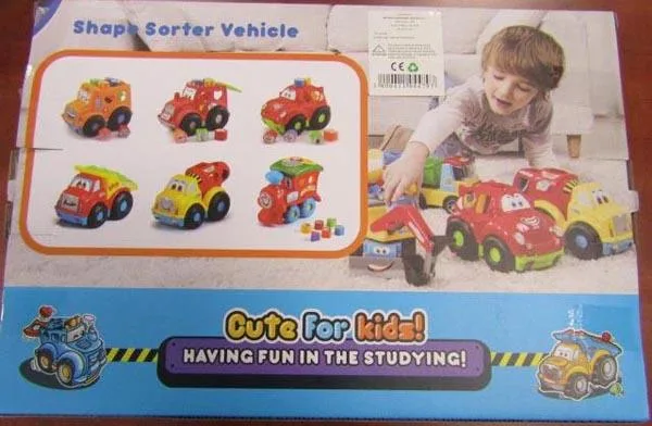 Giocattolo didattico in plastica «1.) Shape Sorter Vehicle; 2.) Shape Sorter Choochoo» — foto 4 dell'alert A12/1761/16