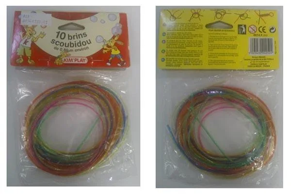 Corde di plastica «10 brins scoubidou» (Kim'play)