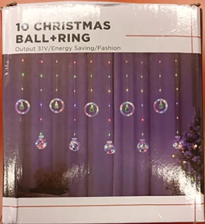 Catena di illuminazione «10 CHRISTMAS BALL+RING» — foto 2 dell'alert A12/01281/23