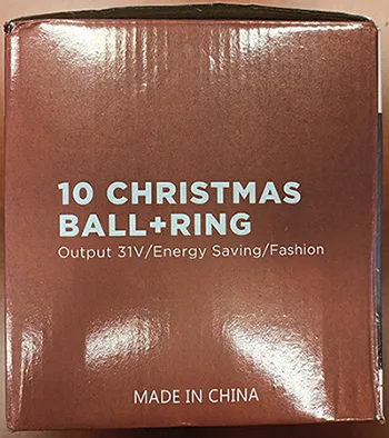 Catena di illuminazione «10 CHRISTMAS BALL+RING» — foto 3 dell'alert A12/01281/23