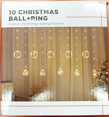 Catena di illuminazione «10 CHRISTMAS BALL+RING» — foto 4 dell'alert A12/01281/23