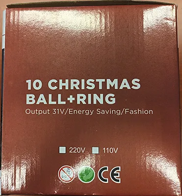 Catena di illuminazione «10 CHRISTMAS BALL+RING» — foto 5 dell'alert A12/01281/23