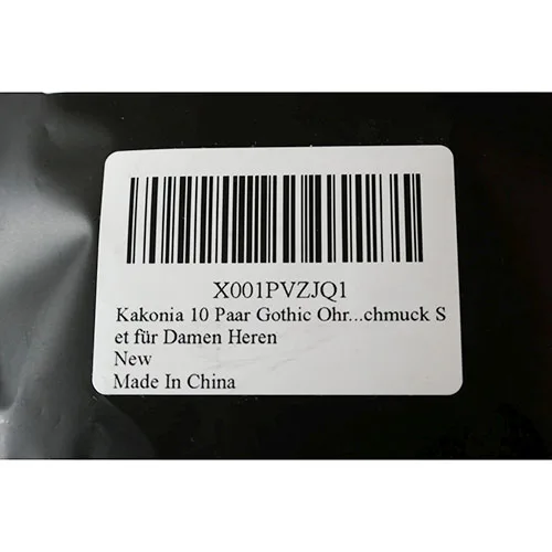 Orecchini «10 Paar Gothic Ohrringe für Damen Vintage Punk Retro Silber Fledermaus Schlange Schwert» — foto 2 dell'alert A12/03162/24