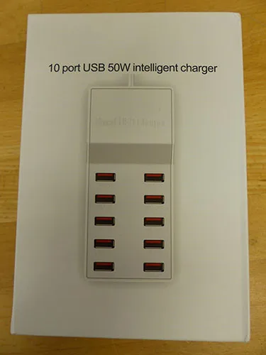 Caricabatterie USB «10 port USB 50W intelligent charger / USB charger» — foto 2 dell'alert A12/01714/21