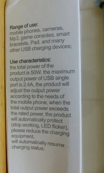 Caricabatterie USB «10 port USB 50W intelligent charger / USB charger» — foto 4 dell'alert A12/01714/21