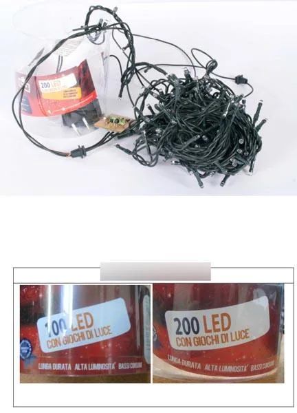 Catene di illuminazione «100 – 200 – 300 – LEDs with lighting effects» — foto 1 dell'alert A12/0344/15