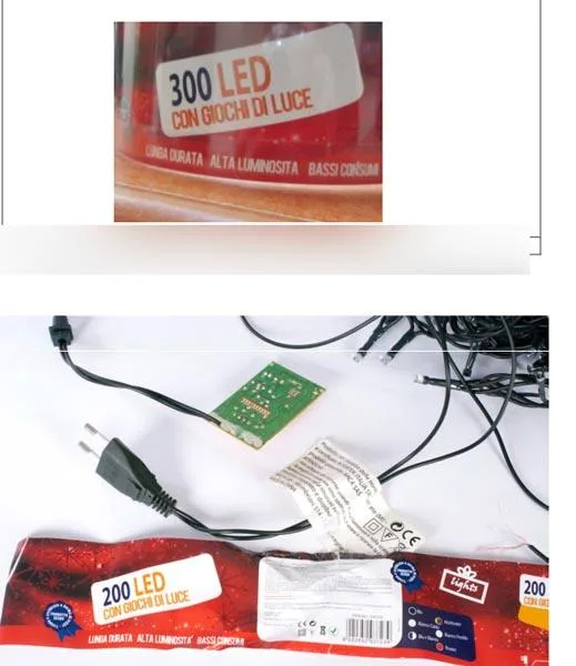 Catene di illuminazione «100 – 200 – 300 – LEDs with lighting effects» — foto 2 dell'alert A12/0344/15