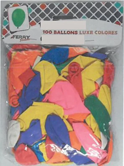 Palloncini «100 ballons luxe colorés» — foto 2 dell'alert A12/00631/21