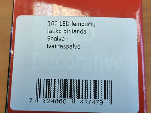 Catene di illuminazione «100 LED Decorative Lights» — foto 1 dell'alert A12/00668/22