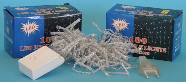 catena di illuminazione «100 LED ICICLE LIGHTS» — foto 1 dell'alert A12/1260/18