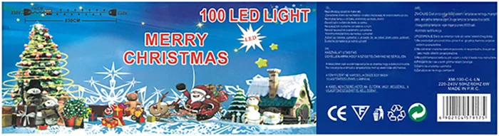 Catena di illuminazione «100 LED LIGHT MERRY CHRISTMAS» — foto 5 dell'alert A12/00226/22