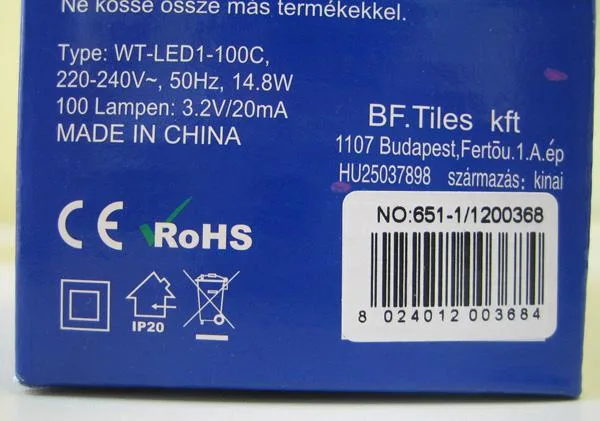 Catena di illuminazione «100 LED MINILUCCIOLE LED» — foto 2 dell'alert A12/0771/19