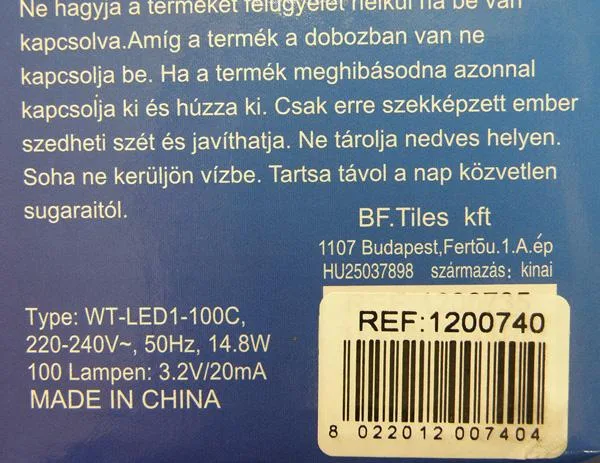Catena di illuminazione «100 LED MINILUCCIOLE LED» — foto 2 dell'alert A12/0876/19