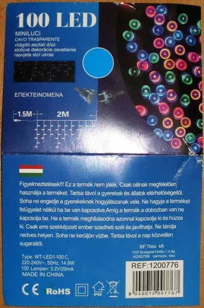 Catena di illuminazione «100 LED MINILUCI» — foto 5 dell'alert A12/0475/19