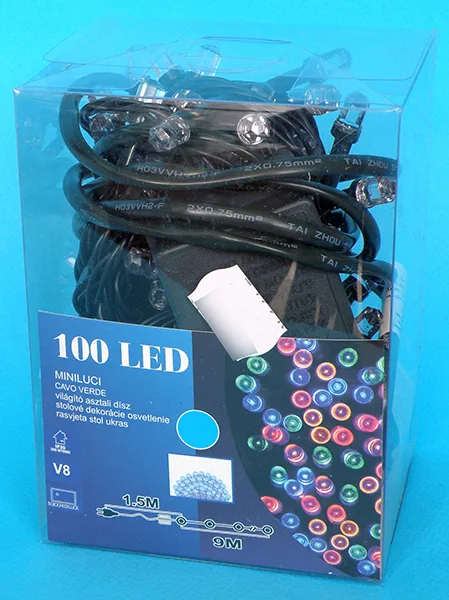 Catena di illuminazione «100 LED MINILUCI / világító asztali dísz» — foto 1 dell'alert A12/00533/20