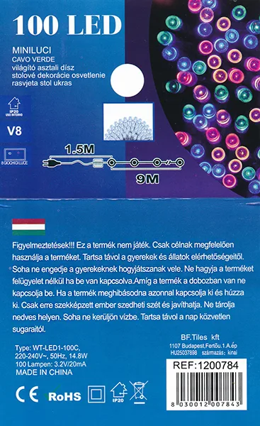 Catena di illuminazione «100 LED MINILUCI / világító asztali dísz» — foto 3 dell'alert A12/00533/20
