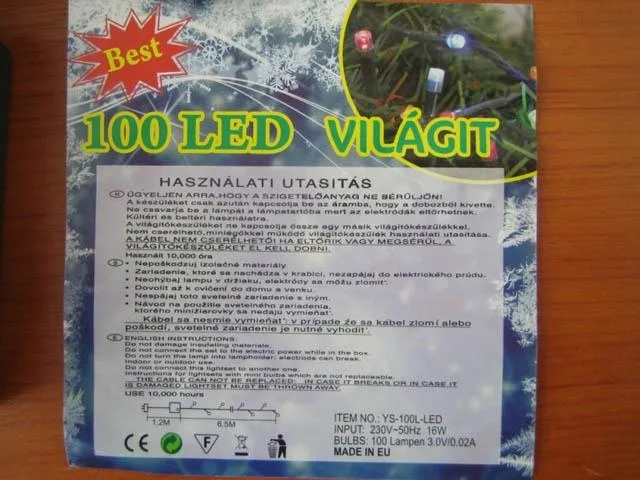 Catena di illuminazione «100 LED Vilagit» — foto 3 dell'alert A12/0170/14