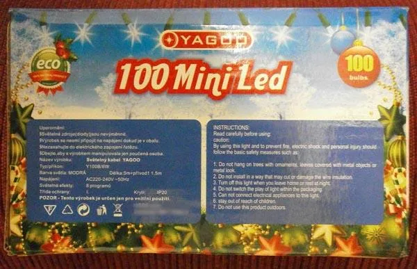 Catena di illuminazione «100 Mini Led Christmas Lights» — foto 1 dell'alert A12/0620/15