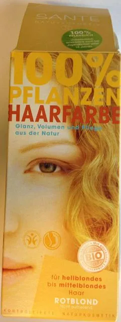 Tintura per capelli «100 % Pflanzen Haarfarbe» — foto 2 dell'alert A12/0244/14