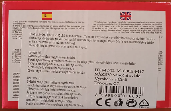 Catena di illuminazione «100LED Decorative Lights» — foto 4 dell'alert A12/01295/23