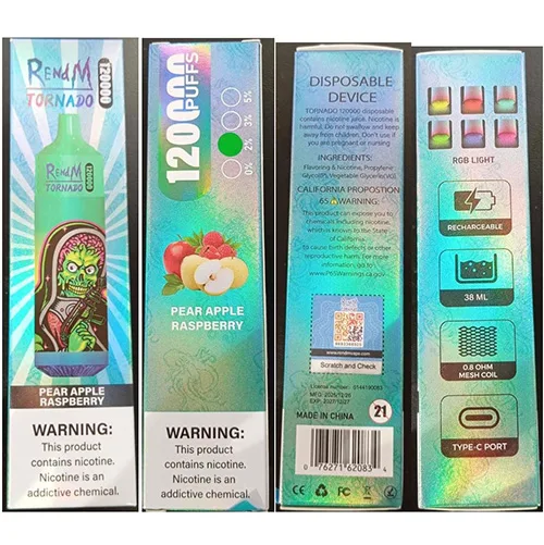 Sigaretta elettronica monouso «120000 PUFFS 2% NICOTINE 38ml» — foto 4 dell'alert SR/02550/26