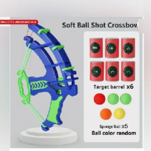 Set di giocattoli di prua «12pcs Ensemble de jeu d'archerie interactif bleu et vert avec des boules colorées» — foto 4 dell'alert SR/02933/26