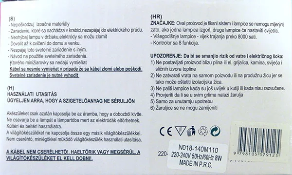 Catena di illuminazione «140 LED Decorative Lights» — foto 2 dell'alert A12/00316/22
