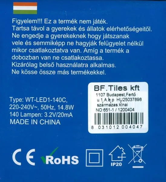 Catena di illuminazione «140 LED MINILUCCIOLE LED» — foto 2 dell'alert A12/0774/17