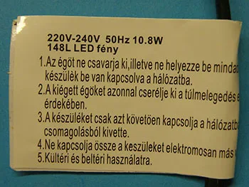 Catena di illuminazione «148L LED fény» — foto 1 dell'alert A12/00694/21
